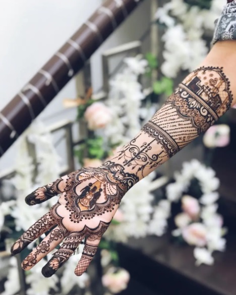 Walk Down the Aisle Mehndi Design